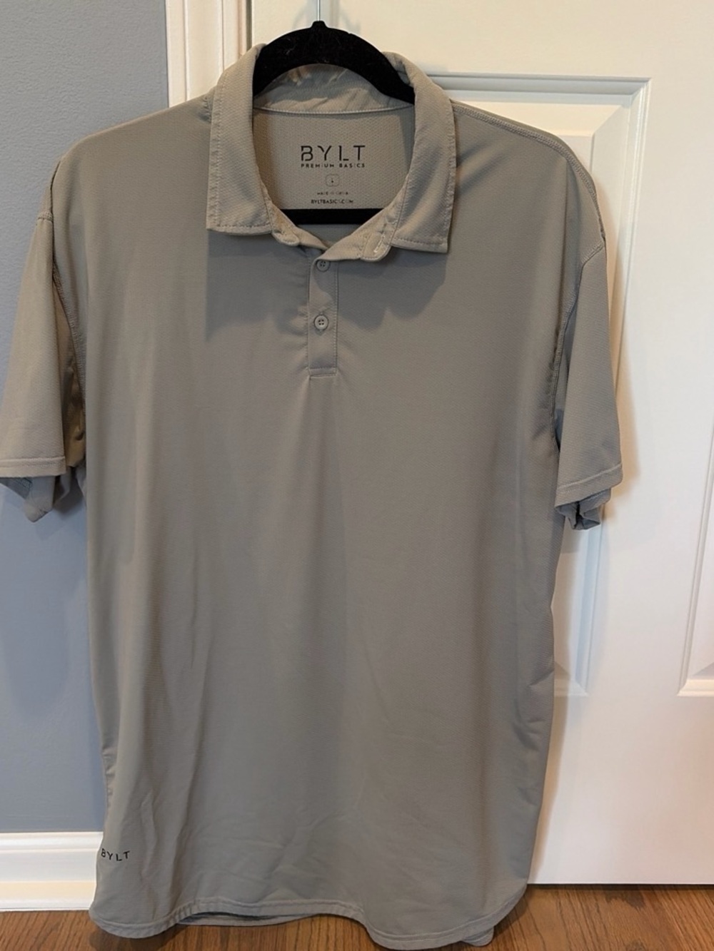 BYLT Basics Men's Polo - Light Gray Performance